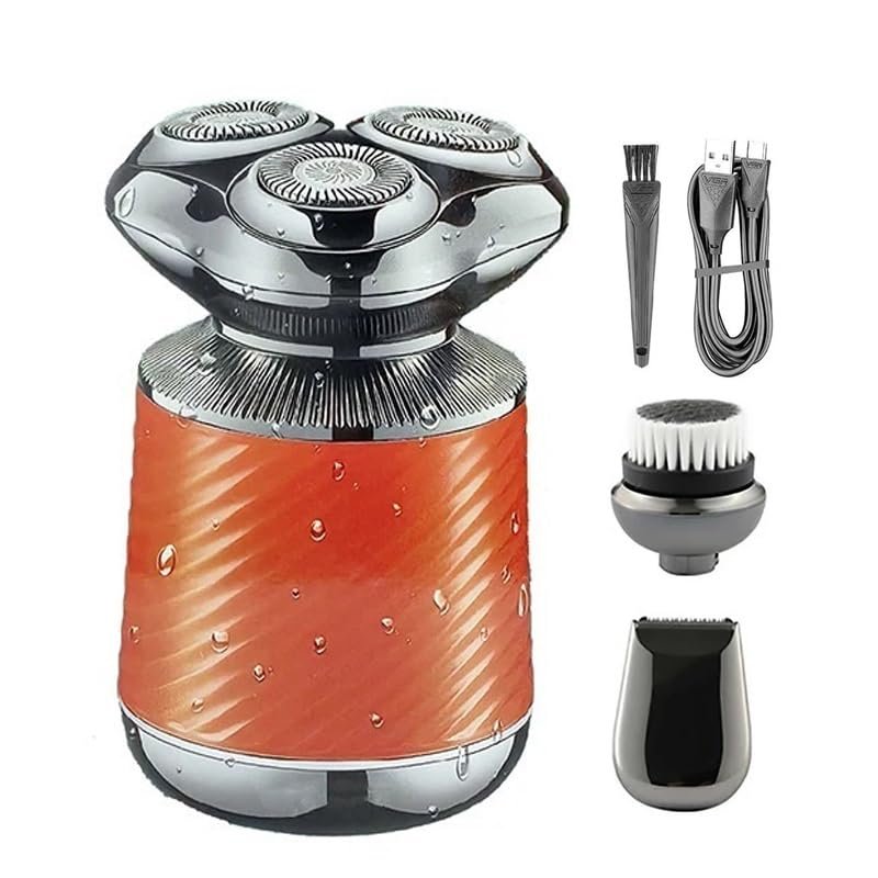 Electric Razors for Men, Professional Men's Beard Shaver Electric Shaver Waterproof 3-in-1 Electric Shaver Cordless Small Portable Shaver
