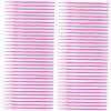 Ipetboom 100pcs Disposable Eyelash Extension Cotton Swabs Pink Micro Applicator Brush for Makeup and Nail Art Non-linting Clean Sanitary Tools for Salon and Home Use view 1
