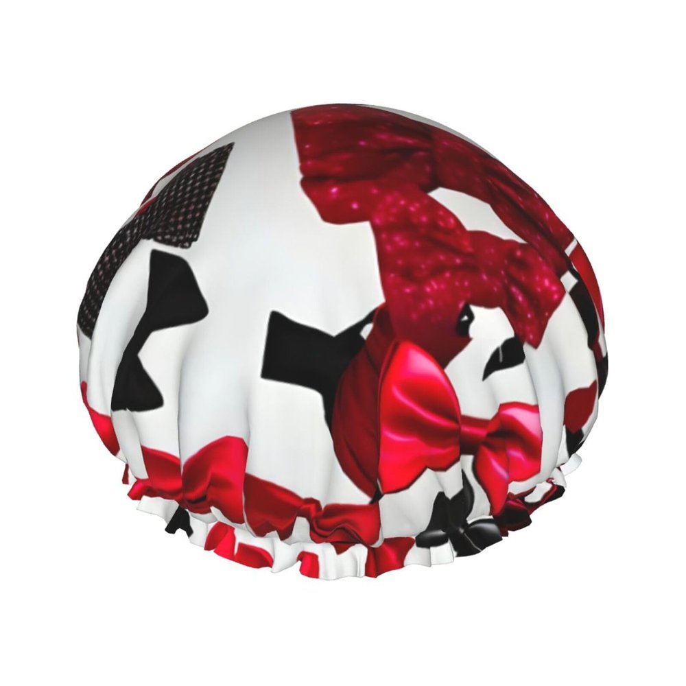 Lips High Heels Fashion Joker Bath Hat,Reusable Double Bath Hat,Enjoy A More Advanced Bathing Experience
