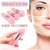AKOAK 3 Pcs Foundation Sponge Puff, Mushroom Makeup Sponge Mix Sponge Makeup Puff Band Handle, Face Sponge BB Cream Foundation Makeup Tool (Pink) view 4
