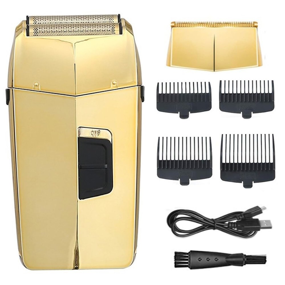 Electric Razors for Men, Rechargeable Barber Hair Shaver 3-Speed Electric Shaver for Men Bald Head Shaving Machine Pro Facial Beard Razor with Extra mesh