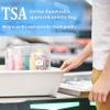 3Pcs TSA Approved Toiletry Bag, Clear Travel Toiletry Bag, Clear Makeup Bag, Waterproof Travel Makeup Cosmetic Bag, Carry On Airport Airline Quart Size Travel Bag for Women Men (Black+White+Blue) view 4