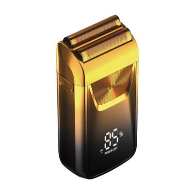 WTCBQC Electric Razors for Men, Electric Razor Electric Shaver Rechargeable Shaving Machine for Men Shaver Beard Razor Wet-Dry Use Beard Trimmer Hair Trimmer (Color : Gold)