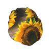 Three Sunflowers On Wooden Fashion Joker Bath Hat,Reusable Double Bath Hat,Enjoy A More Advanced Bathing Experience view 2