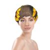 Three Sunflowers On Wooden Fashion Joker Bath Hat,Reusable Double Bath Hat,Enjoy A More Advanced Bathing Experience view 3