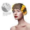 Three Sunflowers On Wooden Fashion Joker Bath Hat,Reusable Double Bath Hat,Enjoy A More Advanced Bathing Experience view 4