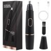 FEITA Ear and Nose Hair Trimmer for Men, Electric Cordless Men Rechargeable Nose-Hair Trimmer, 360 Rotating Dual-Blade Waterproof Noses Clippers, Dad & Men's Gifts for Him, Black view 1