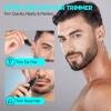 FEITA Ear and Nose Hair Trimmer for Men, Electric Cordless Men Rechargeable Nose-Hair Trimmer, 360 Rotating Dual-Blade Waterproof Noses Clippers, Dad & Men's Gifts for Him, Black view 2
