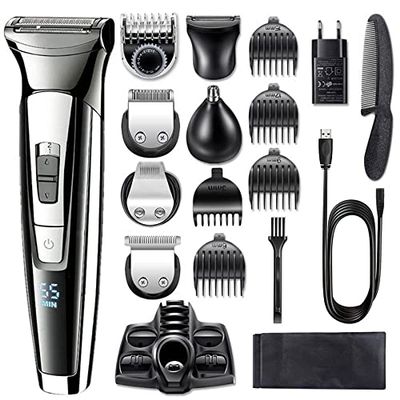 WTCBQC Electric Razors for Men, All in one Facial Body Grooming kit Electric Shaver for Men Beard Hair Trimmer pro Shaving Machine Washable Razor Rechargeable