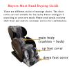 PHASFBJ Full Body Shiatsu Massage Chair Cover,Single Recliner Chair Massage Chair Dustproof Cover Stretch Fabricmassage Chair Protector Covers Scratch Proof Universal,Color 8,Package 3 view 3