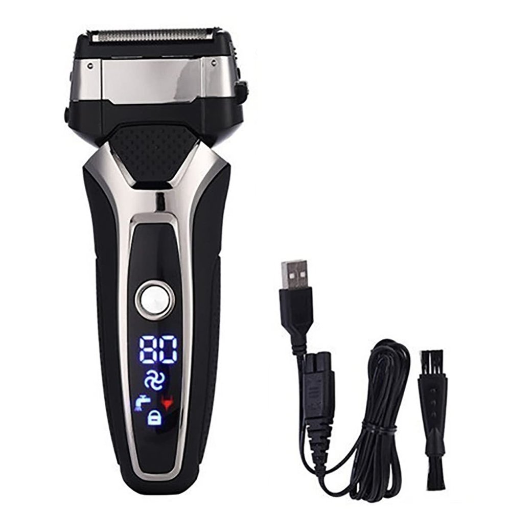 WTCBQC Electric Razors for Men, Electric Shaver Rechargeable 3D Floating Blade Beard Trimmer Men Washable Razor Professional Shaving Machine