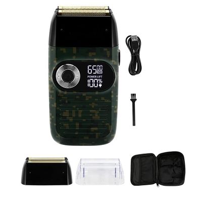 WTCBQC Electric Razors for Men, Professional Shaver Hair Cleaning Shave Shaper Foil Electric Shaver Head Shaving Machine Rotary Motor Electric Razor for Men (Color : Green with Box)