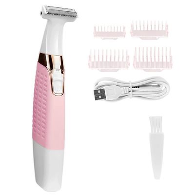 WTCBQC Electric Razors for Men, Electric Shaver for Men Rechargeable Beard Trimer Waterproof Razor Professional Hair Shaving Machine Grooming Women Shaver Blade (Color : Pink with Box)