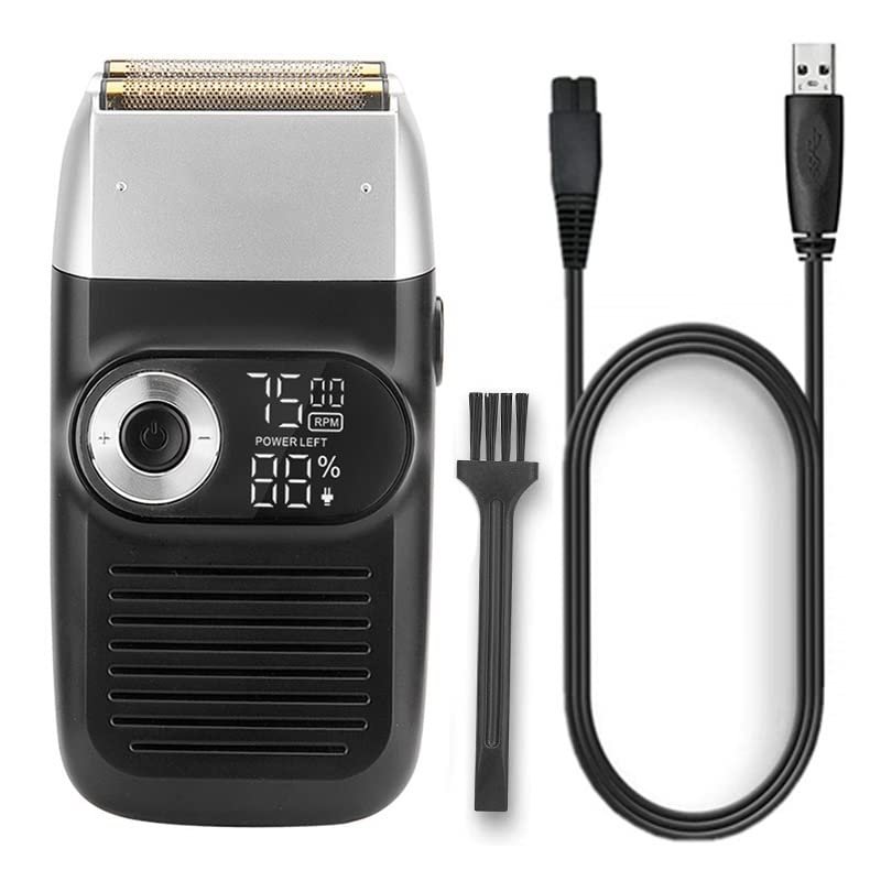 Electric Razors for Men, 3 speeds Powerful Hair Electric Shaver for Men Bald Head Electric Razor Beard Shaving Machine Barber Finishing Fades Tool