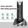 GooderGear SAFERAZOR Trimmer 2.0, Saferazor Trimmer for Men - Gift Set, Waterproof Dry/Wet Groin & Body Hair Trimmer, Replaceable Ceramic Blade Heads, 120 Minutes Shaving After Fully Charged (Black) view 2