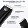 GooderGear SAFERAZOR Trimmer 2.0, Saferazor Trimmer for Men - Gift Set, Waterproof Dry/Wet Groin & Body Hair Trimmer, Replaceable Ceramic Blade Heads, 120 Minutes Shaving After Fully Charged (Black) view 3