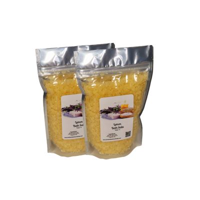 Bath Salts | 1lb Bag | Lemon Scent | Quantity Price Breaks ((2) 1lb Bags)