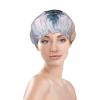 Christmas Tree Snow Stylish And Functional Double-Layer Shower Cap - Reusable And Cute Elastic Bath Cap view 3