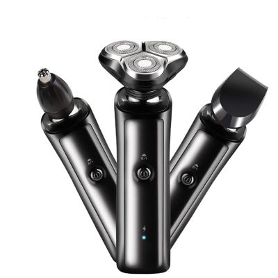 Head Shavers for Bald Men, 3 in 1 Electric Shaver Razor for Men Shaving Machine 4D Smart Male Rechargeable Three-Head Nasal Hair Trimmer Kit