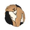 Brown Goat Stylish And Functional Double-Layer Shower Cap - Reusable And Cute Elastic Bath Cap view 2