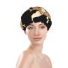 Brown Goat Stylish And Functional Double-Layer Shower Cap - Reusable And Cute Elastic Bath Cap view 3