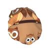 Cute Big Brown Cartoon Owls Stylish And Functional Double-Layer Shower Cap - Reusable And Cute Elastic Bath Cap view 2