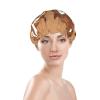 Cute Big Brown Cartoon Owls Stylish And Functional Double-Layer Shower Cap - Reusable And Cute Elastic Bath Cap view 3
