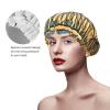 SSIMOO Sun Old Egyptian Timeless Grace Stylish And Functional Double-Layer Shower Cap - Reusable And Cute Elastic Bath Cap view 4