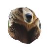 White Bear Brown Bear Stylish And Functional Double-Layer Shower Cap - Reusable And Cute Elastic Bath Cap view 2