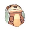 Cartoon Cute Otter Stylish And Functional Double-Layer Shower Cap - Reusable And Cute Elastic Bath Cap view 2