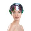 Spain Water City Stylish And Functional Double-Layer Shower Cap - Reusable And Cute Elastic Bath Cap view 3