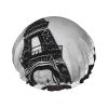 SSIMOO Parisian Coffee Eiffel Tower Stylish And Functional Double-Layer Shower Cap - Reusable And Cute Elastic Bath Cap view 1