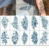 10 Large Flower Herbal Temporary Tattoo Fake Tattoo Stickers On Chest Sexy Semi-Permanent Simulation Waterproof Non-Reflective For Women Lasting For Two Weeks view 2