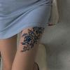 10 Large Flower Herbal Temporary Tattoo Fake Tattoo Stickers On Chest Sexy Semi-Permanent Simulation Waterproof Non-Reflective For Women Lasting For Two Weeks view 4