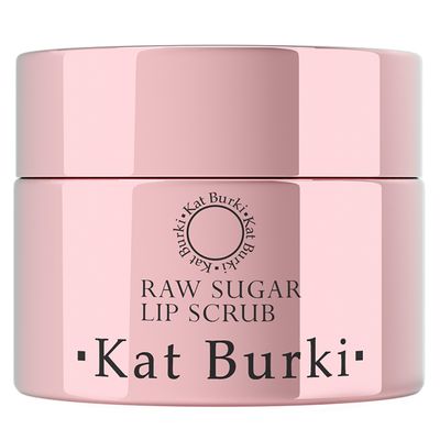 Kat Burki Raw Sugar Lip Scrub Exfoliator Smoothing and Moisturizing Treatment for Dry and Chapped Lips with Cold-Pressed Oils,1 Fl Oz