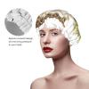 Antique Building With Roman Olive Branch And Greek Stylish And Functional Double-Layer Shower Cap - Reusable And Cute Elastic Bath Cap view 4