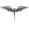 GoDdis Semi-Permanent Temporary Tattoo Fake Tattoo Sticker Herbal Juice Back Large Picture Wings Front Chest Waterproof Non-Reflective Male Lasting For Two Weeks view 1