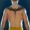 GoDdis Semi-Permanent Temporary Tattoo Fake Tattoo Sticker Herbal Juice Back Large Picture Wings Front Chest Waterproof Non-Reflective Male Lasting For Two Weeks view 2