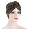African Turban Top Knot Turban & Pretied Head Wraps for Women Stylish Head Turbans for Women (Army Green, One Size) view 2
