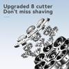 WTCBQC Head Shaver for Men, 8 Heads Shaver For Men Waterproof Electric Shaver Beard Electric Razor Bald Head Shaving Machine Rechargeable view 2