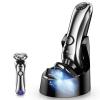 Head Shaver for Men, Wet Dry Rechargeable Pro Electric Shaver Beard Electric Razor for Men Facial Shaving Machine with Smart Cleaner view 2