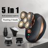 Head Shaver for Men, 5 in 1 Electric Shaver 5 Head Razor Bald Beard Hair Skull Men's Shaver Rechargeable Electric Razor Beard Trimmer Shaving Machine (Color : Rose Gold B) view 4