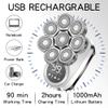 Head Shaver for Men, 6 in 1 Electric Razor Men Grooming Kit Wet Dry Electric Shaver LCD Display Beard Hair Trimmer Rechargeable Bald Head Shaving Machine view 4
