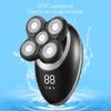 WTCBQC Head Shaver for Men, 5 in 1 IPX7 Waterproof Electric Shaver Razor for Men Beard Hair Trimmer Rechargeable Bald Head Shaving Machine LCD Display Grooming Kit (Color : Silver) view 3