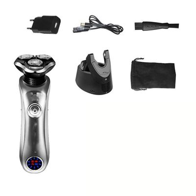 Head Shaver for Men, Professional Rotary Electric Shaver Wet Dry Rechargeable Beard Electric Razor for Men Facial Shaving Machine with Smart Cleaner