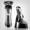 Head Shaver for Men, Professional Rotary Electric Shaver Wet Dry Rechargeable Beard Electric Razor for Men Facial Shaving Machine with Smart Cleaner view 2