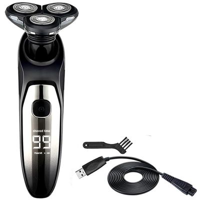 WTCBQC Head Shaver for Men, LCD Display Waterproof Electric Shaver for Men Wet Dry Beard Electric Razor Facial Shaving Machine Rechargeable, With Box