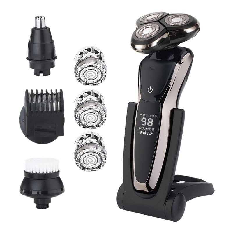 WTCBQC Head Shaver for Men, Electric Shavers Professional Shaving Machine Waterproof Beard Trimmer for Man USB Rechargeable Wet Dry Dual Use Razor (Color : 5001B-Q)