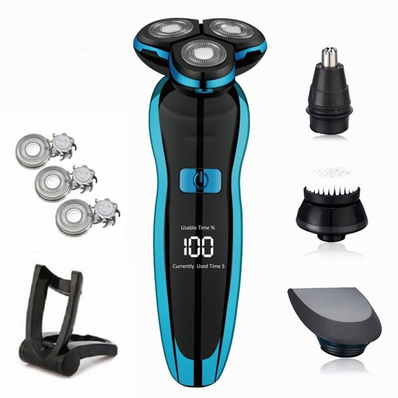 Head Shaver for Men, Water Proof Electric Razor Electric Shaver Hair Cutting Shaving Machine for Men Clipper Beard Trimmer Rotary Shaver