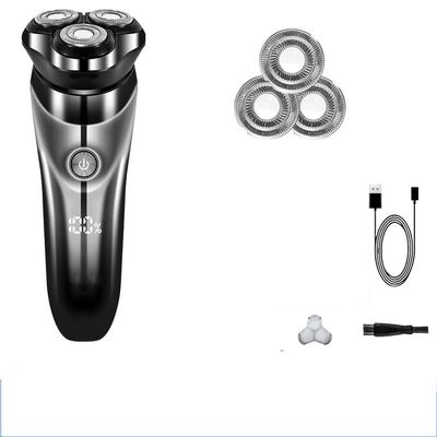 Head Shaver for Men, Men's Electric Shaver IPX7 Waterproof Electric Razor Shaving Machine for Men LCD Wet & Dry Dual Use Beard Timmer (Color : with Blade)